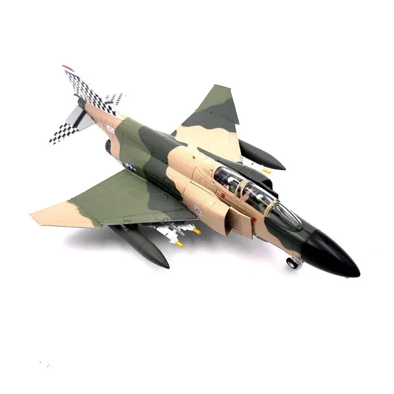 2024 Diecast 1:100 Scale USAF Squadron F-4 F4 F4B F-4B Phantom Strike Fighter Model Metal Toy Aircraft for Collection Souvenir