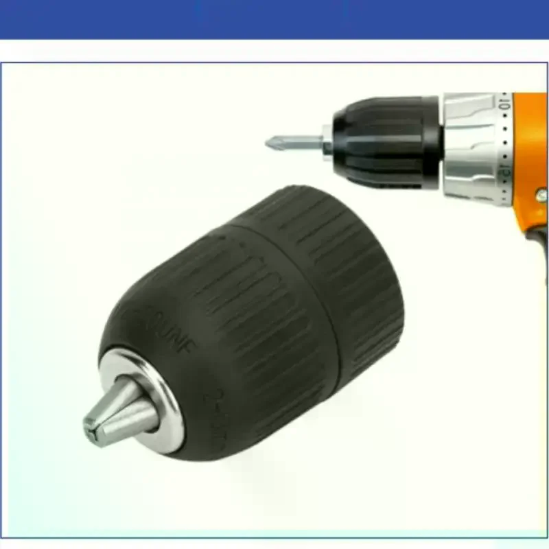 Keyless Drill Chuck 0.8-10mm 3/8-24UNF Hex Shank SDS Plus Square Quick Grip Adapter For Drill Bit Screwdriver Tap Socket