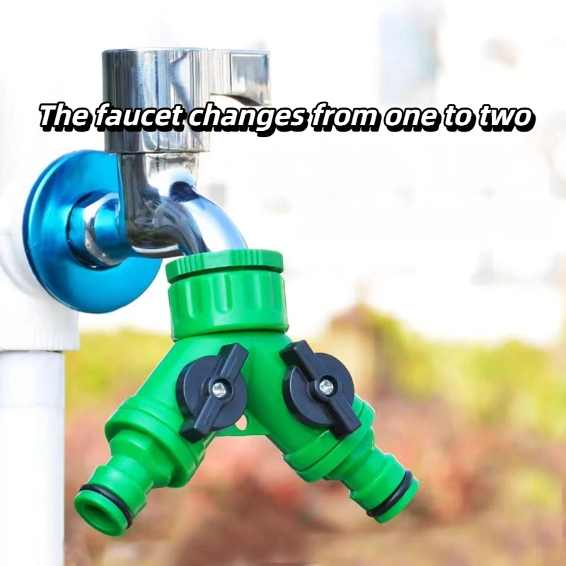 

Faucet 1/2 Joint Garden Water Pipe Y-shaped Water Pipe Joint Y-shaped Hose Diversion 3 Way Plastic Valve Garden Sprinkler Device