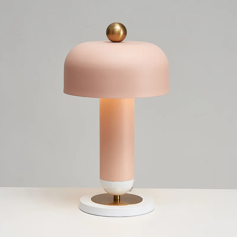 New Nordic modern pink cute bedroom bedside children's room simple decorative lamp