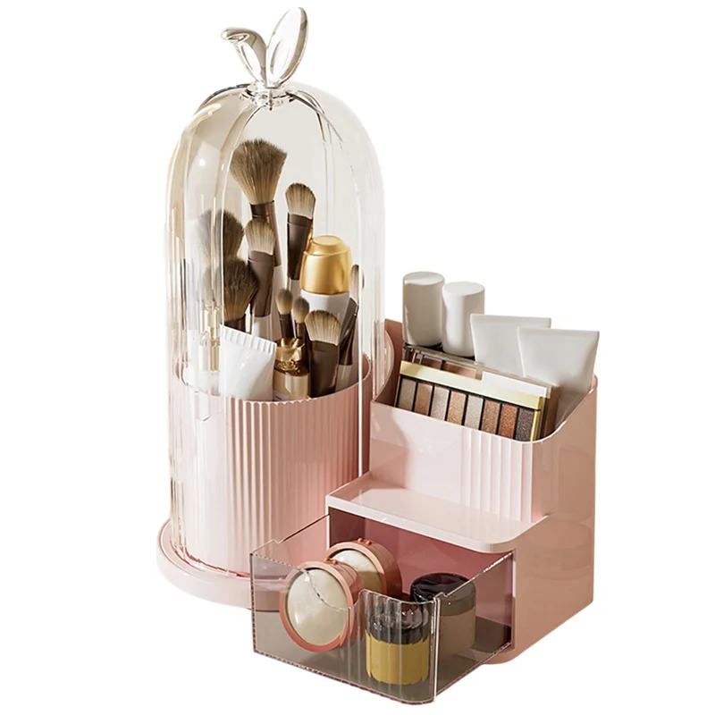 

YWDZ-Настольный чехол для хранения для гостиной, спальни, рабочий стол с ящиком для хранения, органайзер, розовый