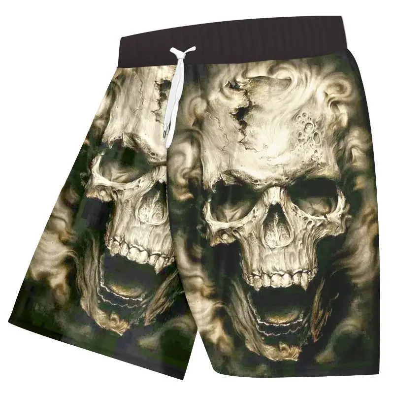 

Casual 3D Printed Mens Beach Shorts Summer Loose Cartoon Sports Pants