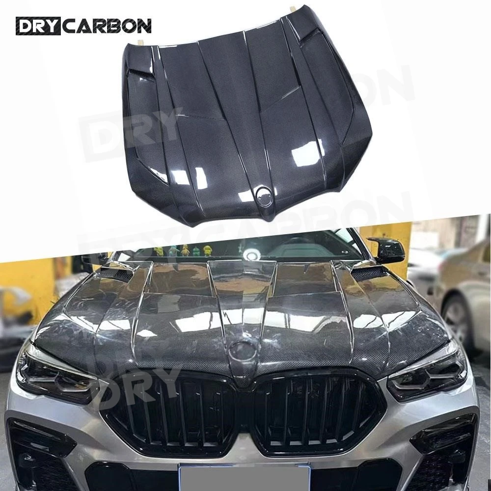 

Carbon Fiber Front Bumper Engine Hood for BMW X6 G06 2020+ Engine Bonnets Body Kits Accessories FRP Car Styling