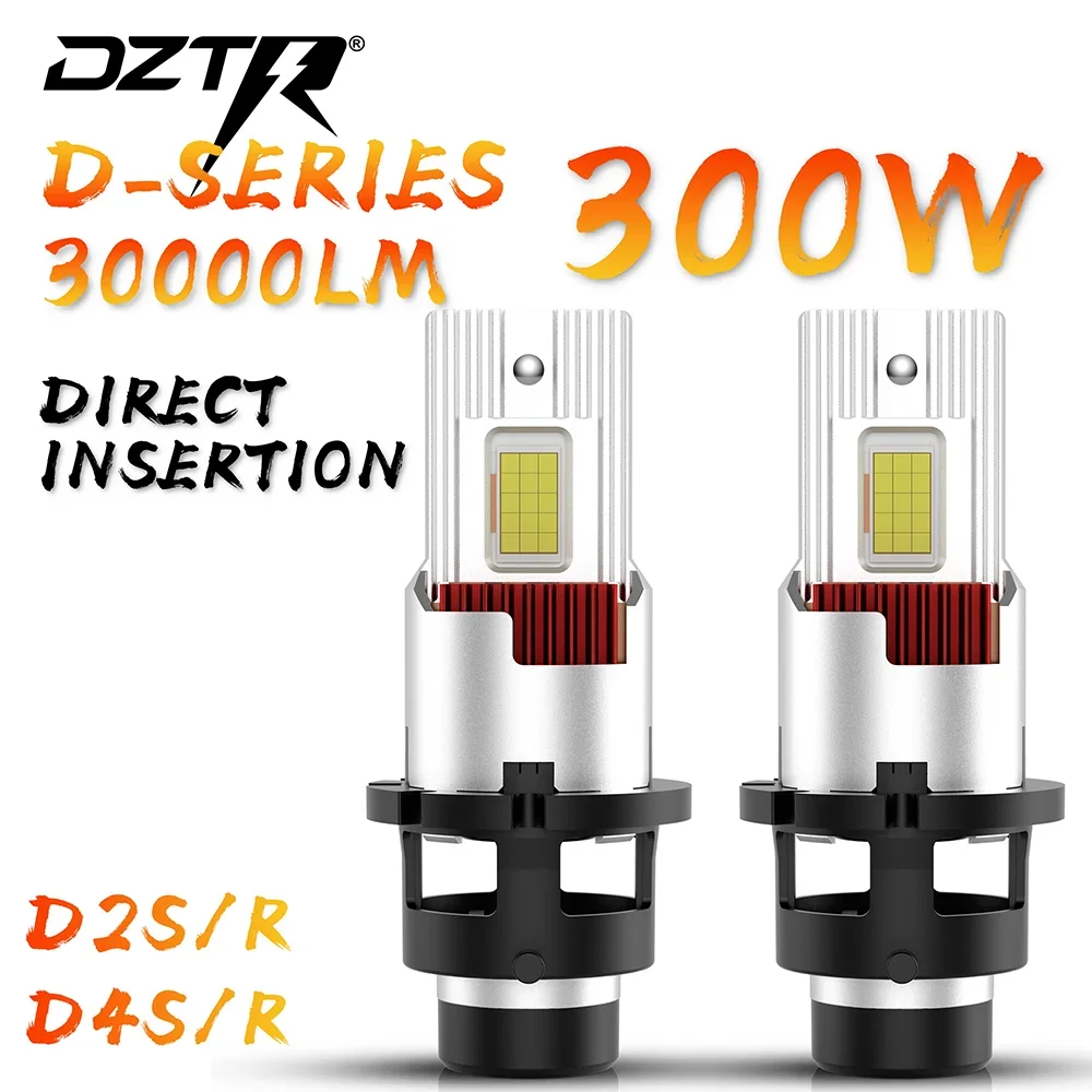 

Светодиодные лампы DZTR D2S D4S Canbus для фар, ксеноновые лампы D4R D2R, 6000K 30000LM, белые, Plug and Play, замена ксеноновых ламп HID
