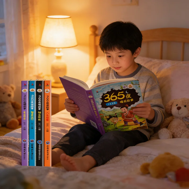 

365 Nights Bedtime Stories Baby Bedtime Story Books Primary School Extracurricular Books 4 Genuine Books Libros