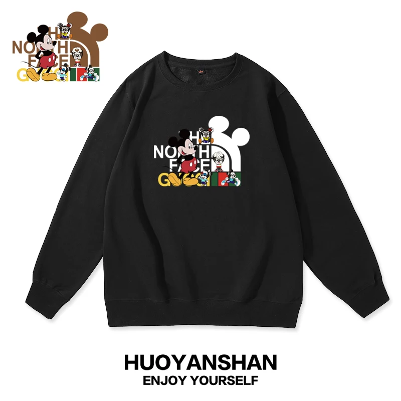 2024 Hot Sale Mickey Mouse Hoodies Disney Minnie Mouse Girls Kids Sweatshirt Clothes Tops Cute Children Spring Pullover Clothing