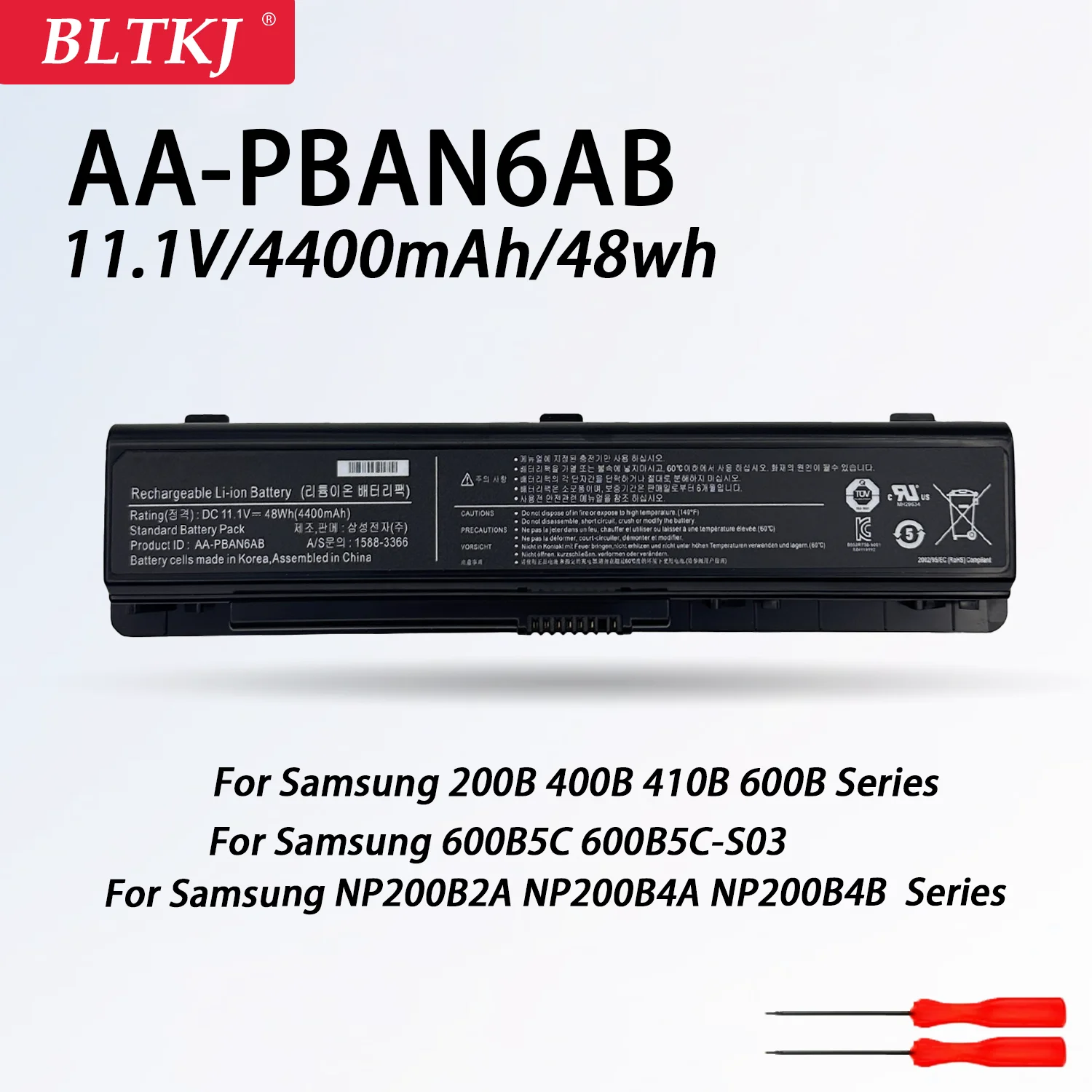 

AA-PLAN6AB AA-PLAN9AB Laptop Battery For Samsung 200B 400B 600B NP200B NP400B NP600B P200 600B5C 600B5C-S03 11.1V
