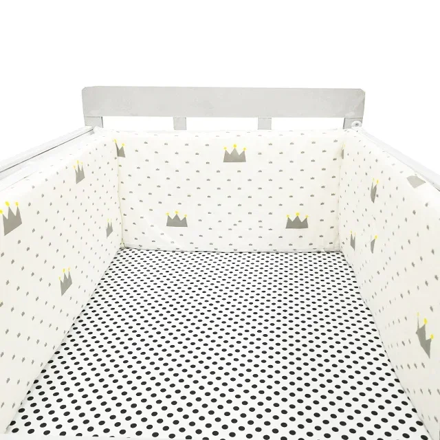 200*30cm Baby Crib Fence Cotton Bed Protection Railing Thicken Bumper One-piece Crib Around Protector Baby Room Decor