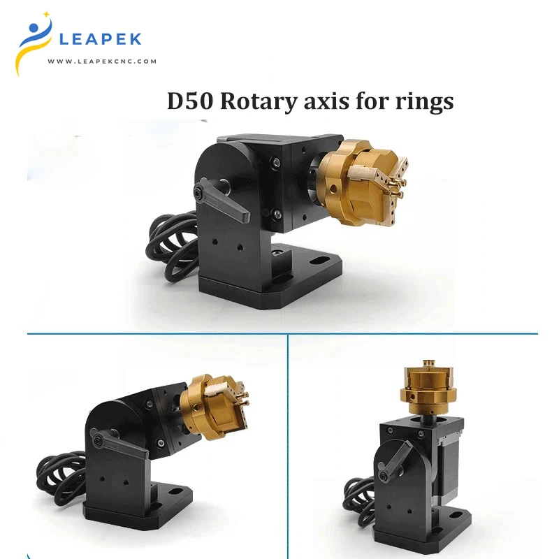 

Laser Equipment Parts Rotary Axis For Fiber Laser Marking Machine Jewelry Ring Bracelet Metal Gold Bottle Mug Cylindrical Object