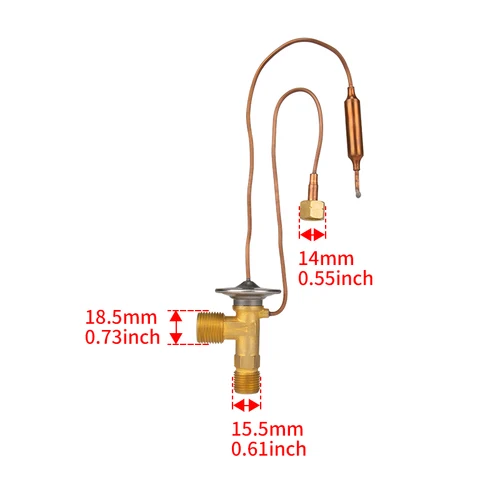 Imagen 2 del producto Válvula de expansión del evaporador del sistema de refrigeración del aire acondicionado de CA # 6 # 10