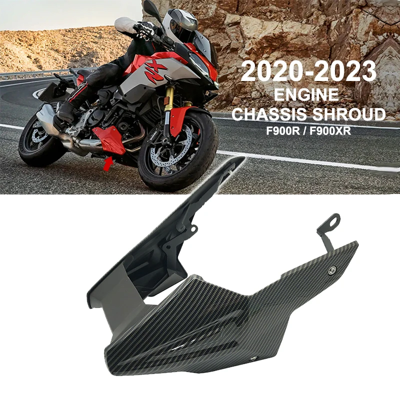 

F900R F900XR Engine Chassis Shroud Fairing Exhaust Shield Guard Protection Cover Carbon Look For BMW F900 R F900 XR 2020-2023