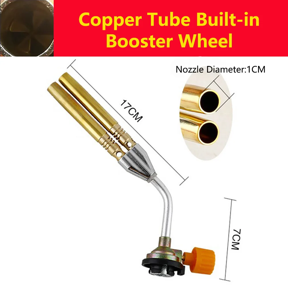 Antorcha de soldadura, pistola de llama multibarril, antorcha de cobre puro, pistola de llama de pelo de cerdo asado, antorcha de alta temperatura, cabezal de antorcha portátil