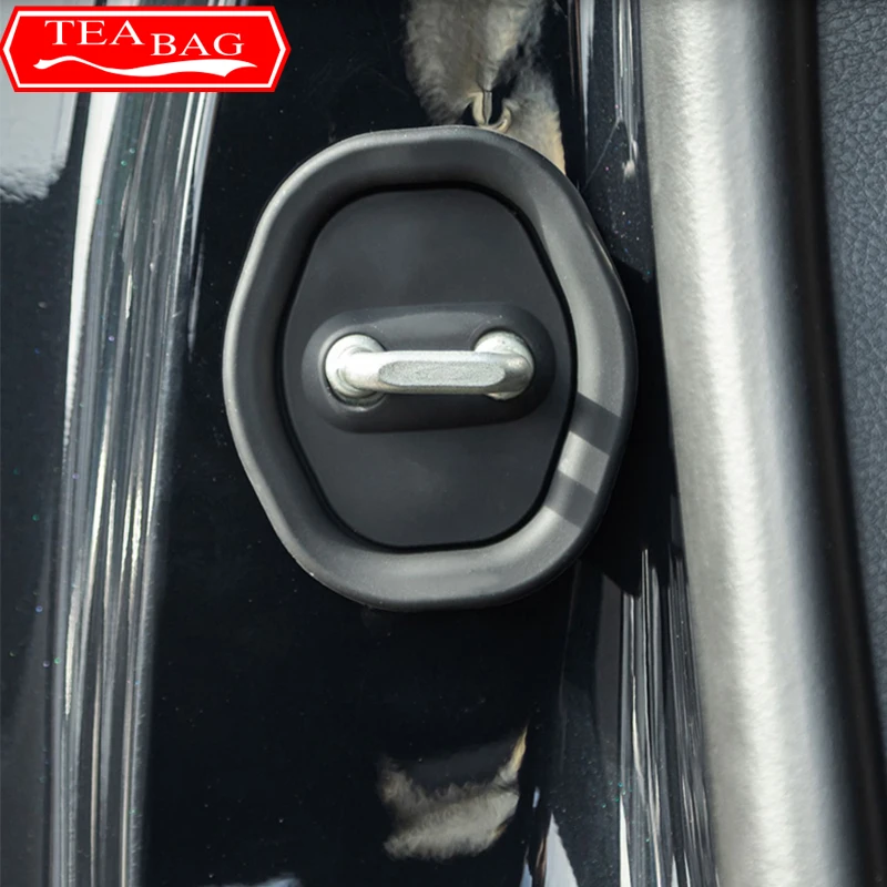 For BYD KING DMI BYD Chazor 2024 Car Styling Damping Pad Lock Cover Decorative Silicone Cover Auto Modification Accessories