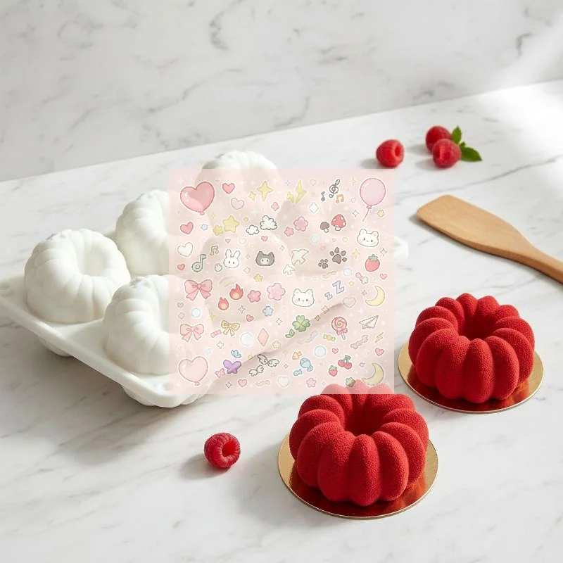 1Pcs Raspberry Fruit Series Cake Silicone Mold Mango Baking Mousse Mould Strawberry French Dessert Mousse Mold