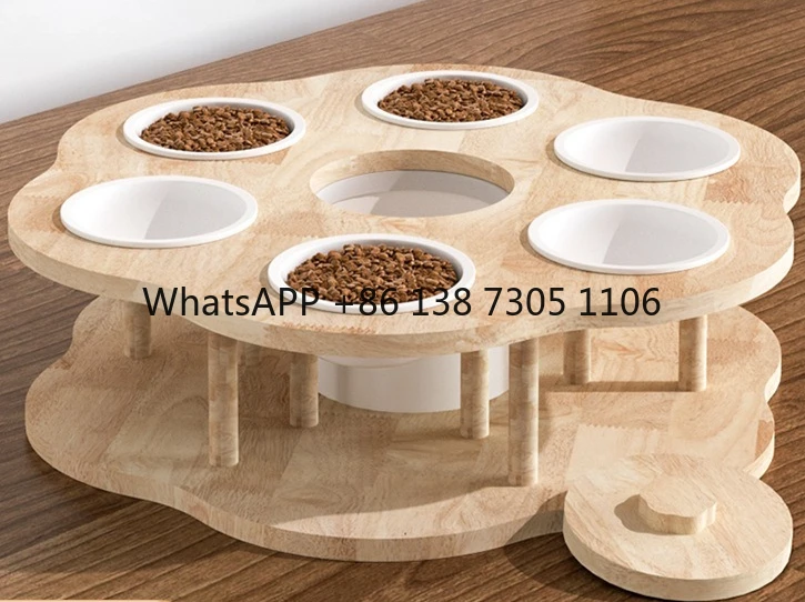 

Семейная миска для нескольких кошек, наклонная анти-черная подбородок, набор кормов для кошек, товары для домашних животных