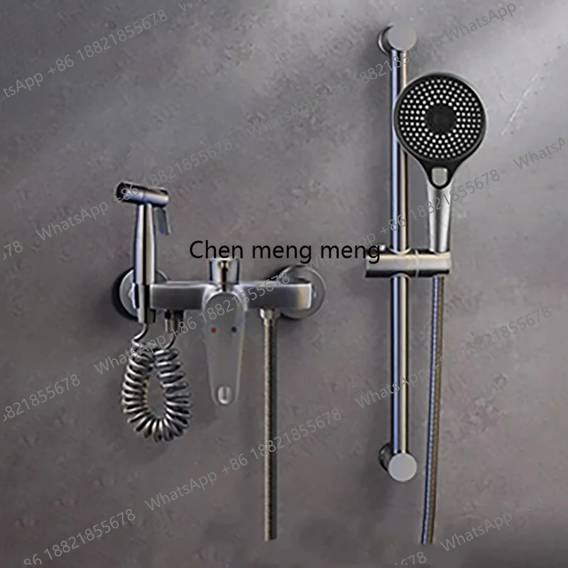 

Легкоустанавливаемый душевой набор: современная минималистичная душевая система, ручная лейка, смеситель, бытовой кран, аксессуары для ванной комнаты