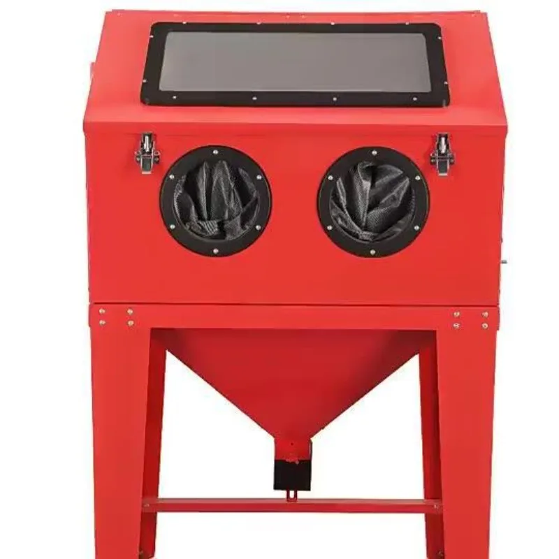 Vertical paint removal sandblasting machine 450L SBC45 closed dry sandblasting