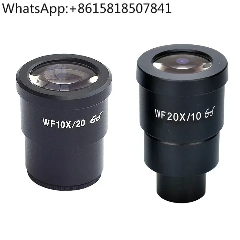 Stereo Microscope High Eye Point Eyepiece WF10 WF20 Band Differentiation 2x 0.5x Plus Enlarged Objective Multiplier