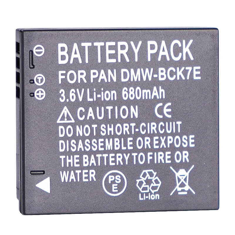 DMW-BCK7 DMW-BCK7E Camera Battery 680mAh Rechargeable Battery for Panasonic DMW-BCK7PP NCA-YN101G Lumix DMC-FP5 DMC-FP7 DMC-FH5 view 6
