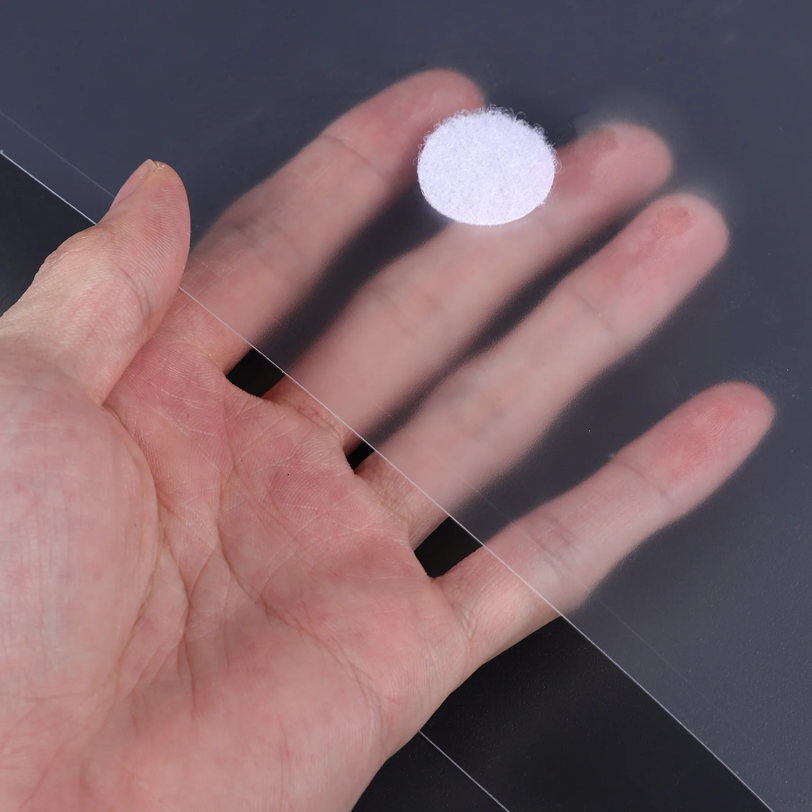 

4Pcs File Pockets Sticker Button Transparent Document Holders Lightweight Plastic Document Storage Bags for Office School