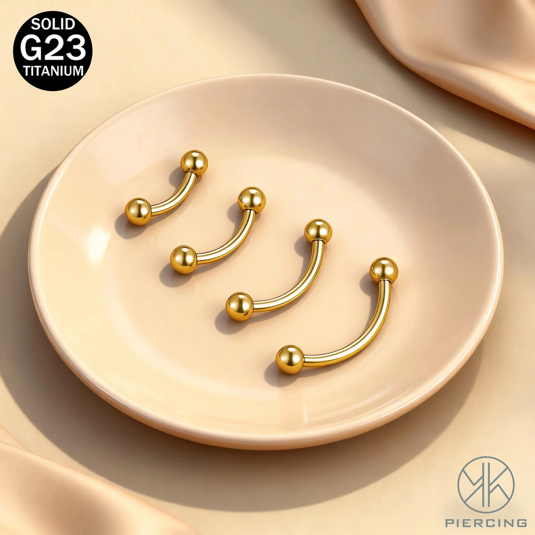 1PC 16G G23 Titanium Eyebrow Ring Internal Thread Bridge Piercing Curved Barbell Cartilage Earring 6mm/8mm/10mm/12mm Jewelry