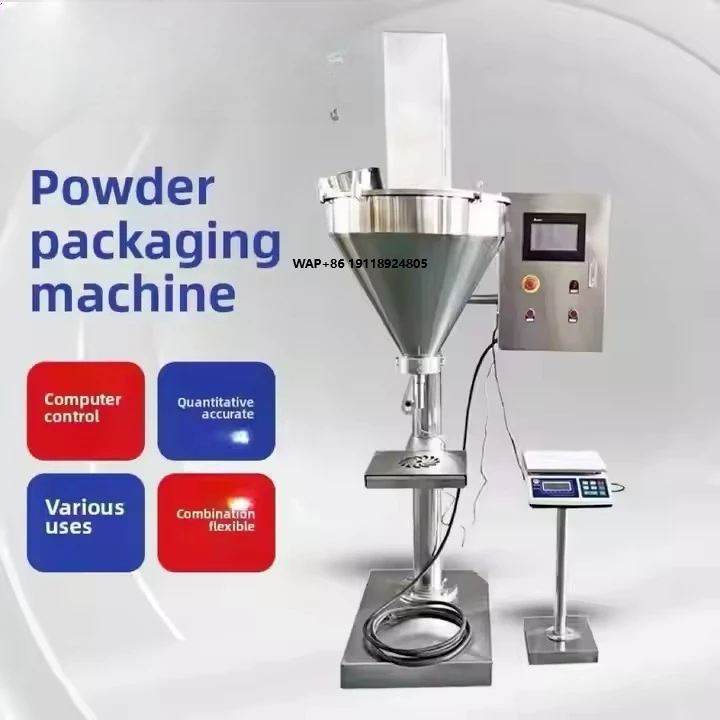 Semi-Automatic Food Powder Packaging Machine for Spices Flour Plastic/Paper/Bag/Film Targeting Chemical Industries Sealing Pump