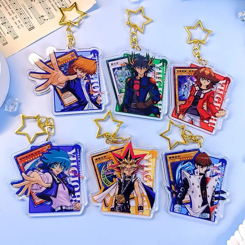 يو غي أوه البضائع سيتو كايبا الإبداعية عالية القيمة أنيمي الكرتون الاكريليك شخصية سيارة حقيبة سلسلة مفاتيح قلادة هدية عيد ميلاد