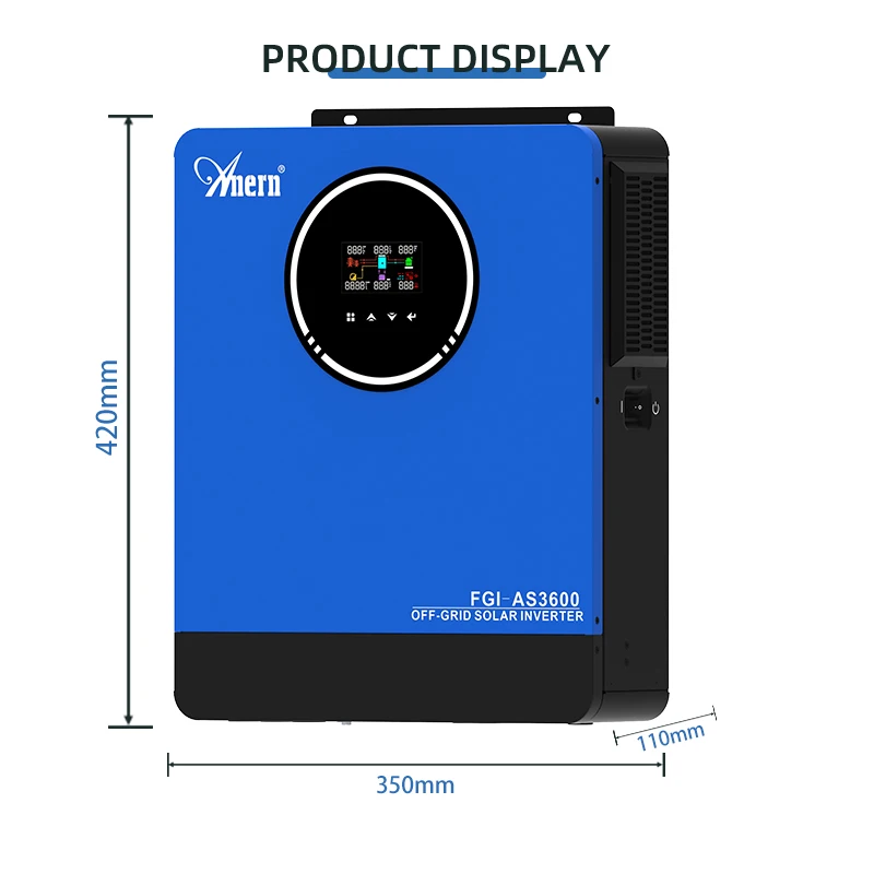 3.6KW 3600W Solar Hybrid Inverter Pure Sine Wave 120A MPPT Off-Grid 24VDC 110V 120V - Image 6