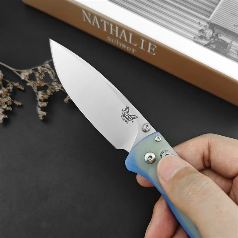 BM535, Outdoor Tactical Hunting Self-defense Rescue Pocket EDC Pocket Knife, Men\'s gift, G10 handle 8C13Mov handle