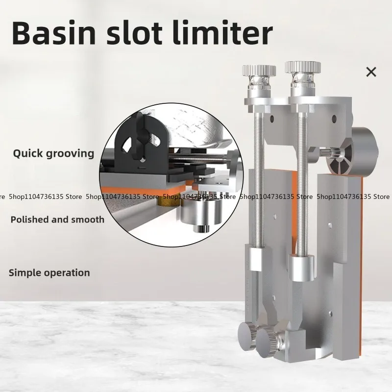 Quartz Stone Marble Countertop  Basin Slotted Roller Limiter with Trimmer Seam Machine Tools