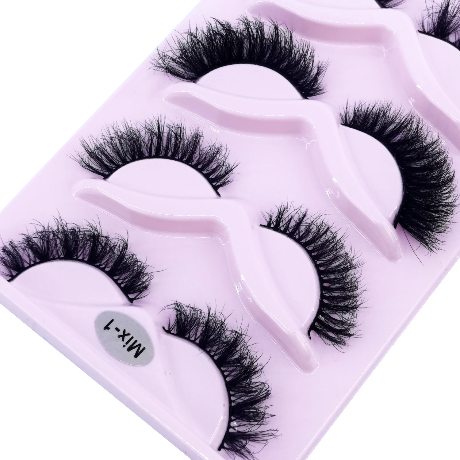 Cat Eye Lashes 3D Faux Mink Fake Eyelashes Natural Long Messy Lashes Winged End Eye Elongated Thick False Eyelashes Soft Lashes