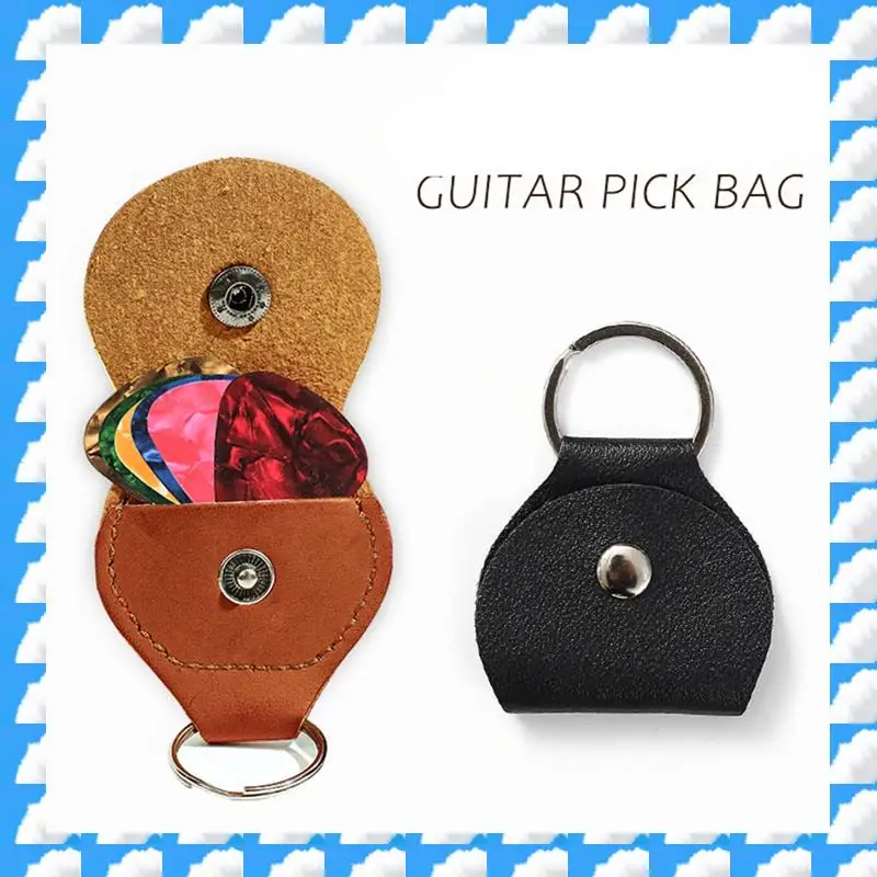 ONGE 5X llavero con soporte para púas de guitarra, bolsa porta púas de guitarra, bolsa para fundas para llaves de púa, regalo para guitarristas