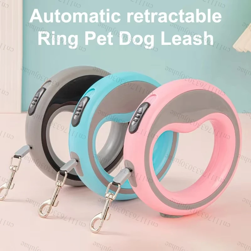 For Small Medium Dog Durable Puppy Lead Dog Accessories 250cm/98.43in Automatic Retractable Dog Leash Outdoor Training Pet Leash