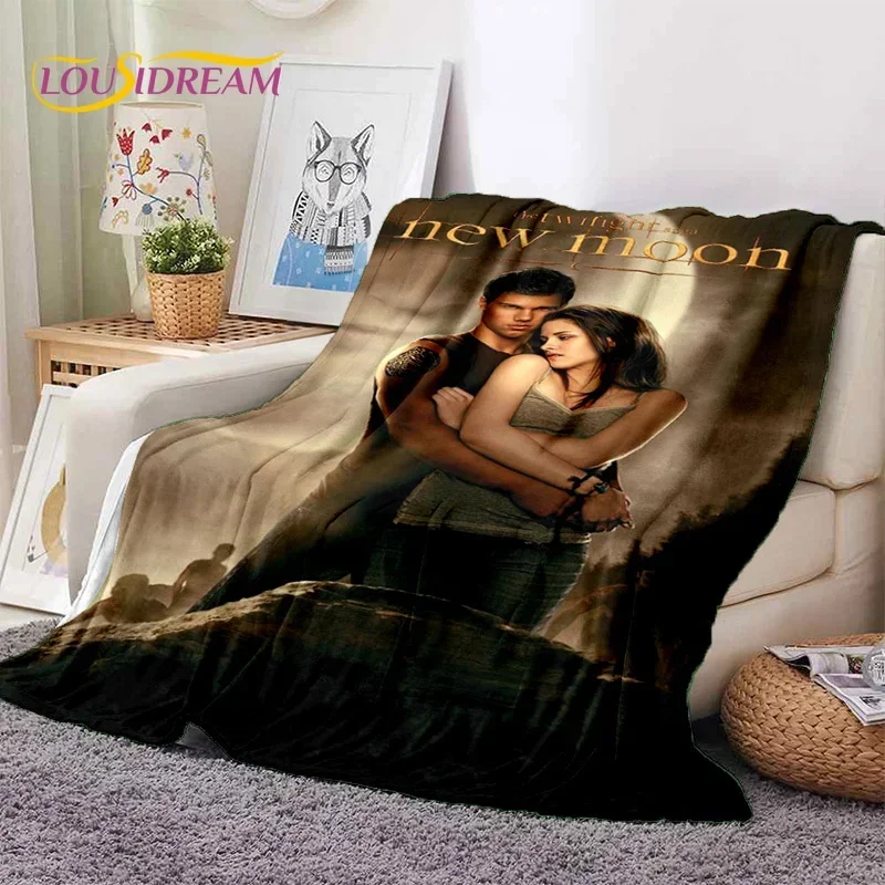 3D twilight saga Edward Bella blanket, soft throw blanket home bedroom sofa picnic travel cover blanket for kids