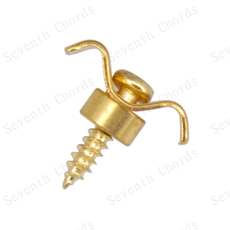 4 Sets/Lot goldene Gitarrensaitenhalter für E-Gitarren-Zubehörteile, Musikinstrumente – Detail 4