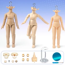 YMY doll body Ob11 S hook movable joint Anime Figure Doll  white Normal skin accessories For Obitsu11 GSC STO 1/12 BJD Doll Head