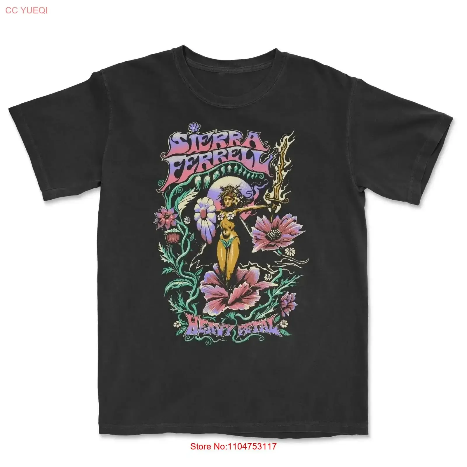 Vintage Sierra Ferrell Heavy Pental Cotton S to 5XL T Shirt CO_539 long or short sleeves vintage Washed Soft