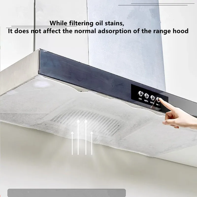 A83X-Range Hood Oil Resistant Sticker 12 Sheets Thickened Kitchen Oil Absorbing Paper