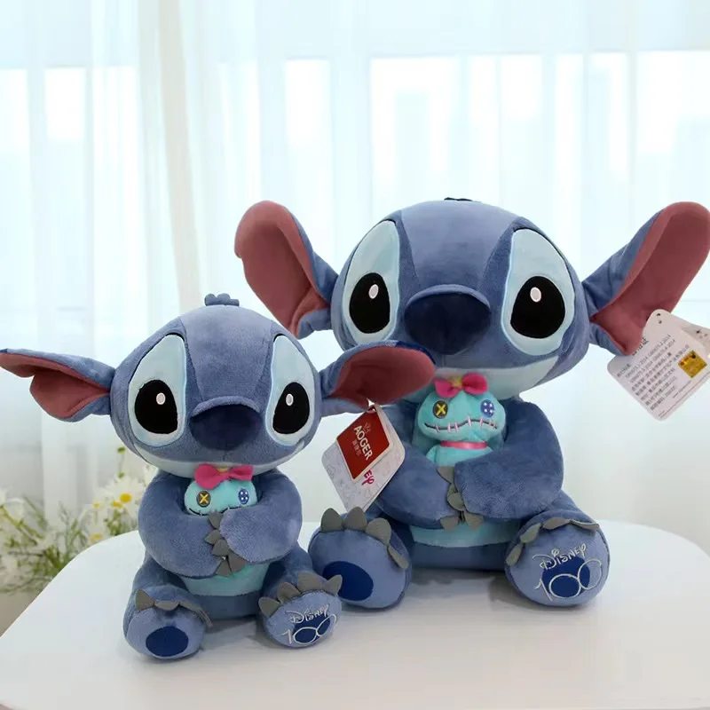

Кукла «Лило и Ститч» Disney, мягкая плюшевая игрушка с ангелом, милая Ститч, мягкая, лучший подарок на день рождения для детей, девочек, детей, молодежи