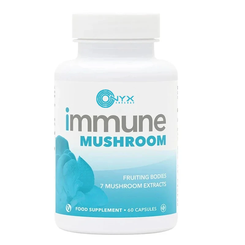 

Immune Mushroom -60 capsules - from seven different mushrooms - providing key micronutrients - pure and gluten free