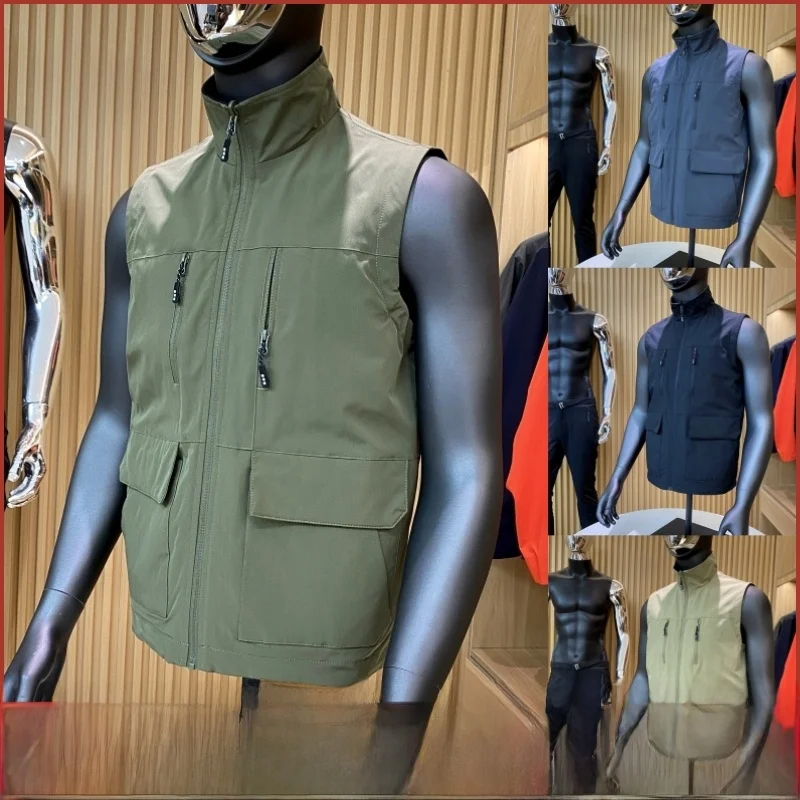 

Men's Double-Sided Wear Fce Lined Casual Stand Collar Outdoor Windproof Warm Vest Autumn Winter New Arrival Stand Fit Z...