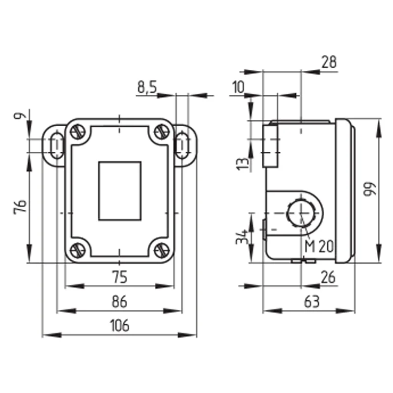 ML 441-11Y-T-M20 Heavy duty Chinese factory material handling equipment Schmersal same model limit switch