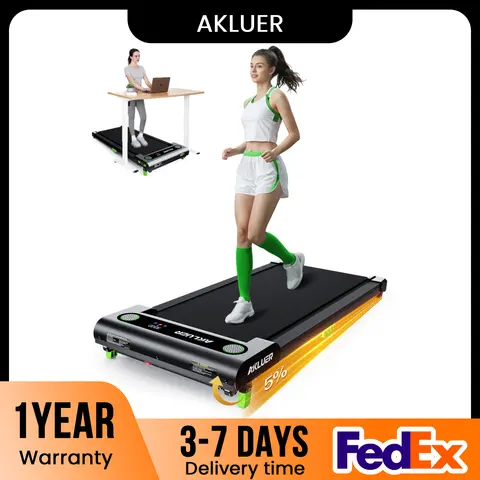 AKLUER Walking Pad with Incline, Under Desk Treadmill for Home, with Remote Control  LED Display, 2.5HP 4 in 1 Incline Treadmill