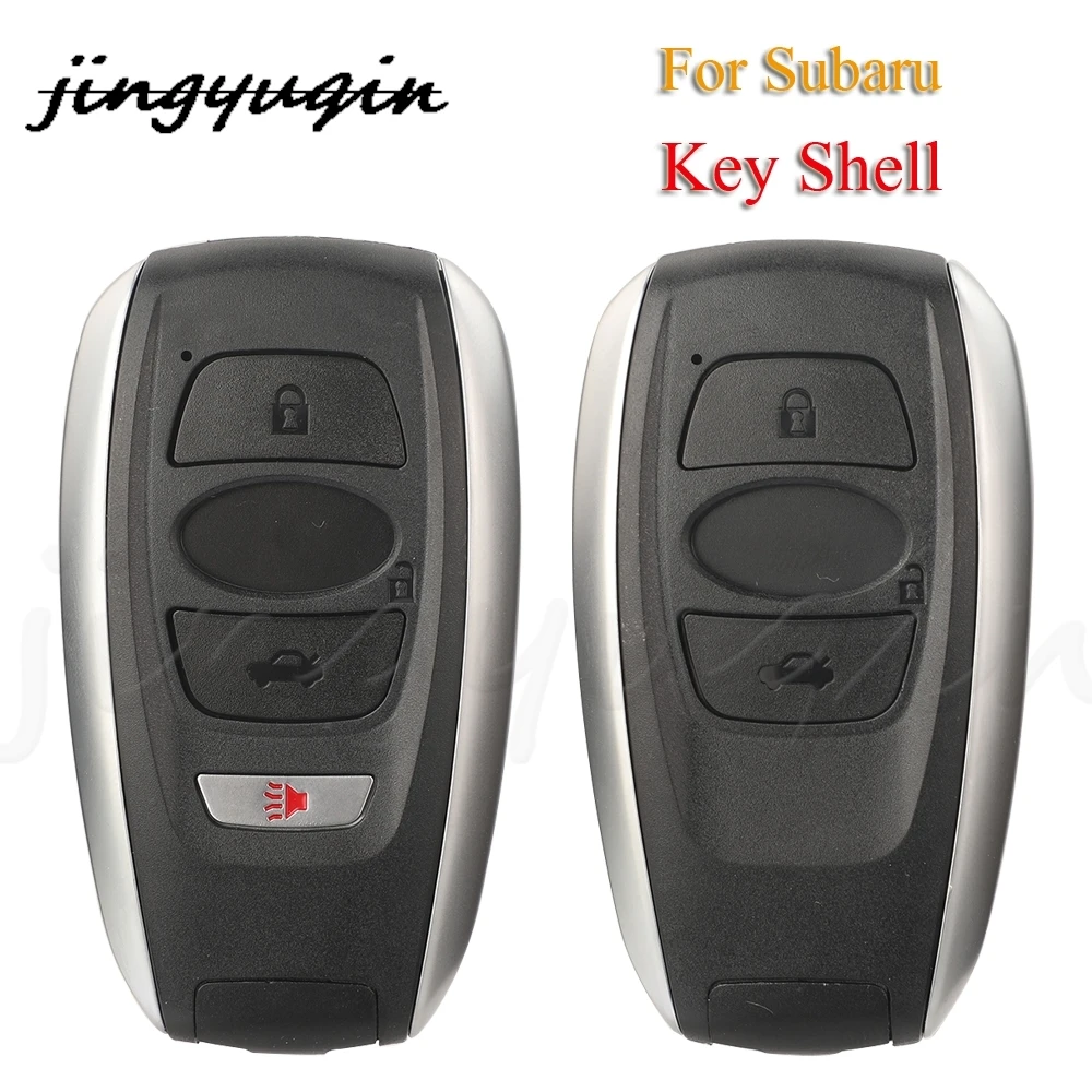 

jingyuqin 3/4 Buttons Replacement Remote Car Key Shell Case For Subaru BRZ Legacy Impreza Forester WRX Outback XV Crosstrek