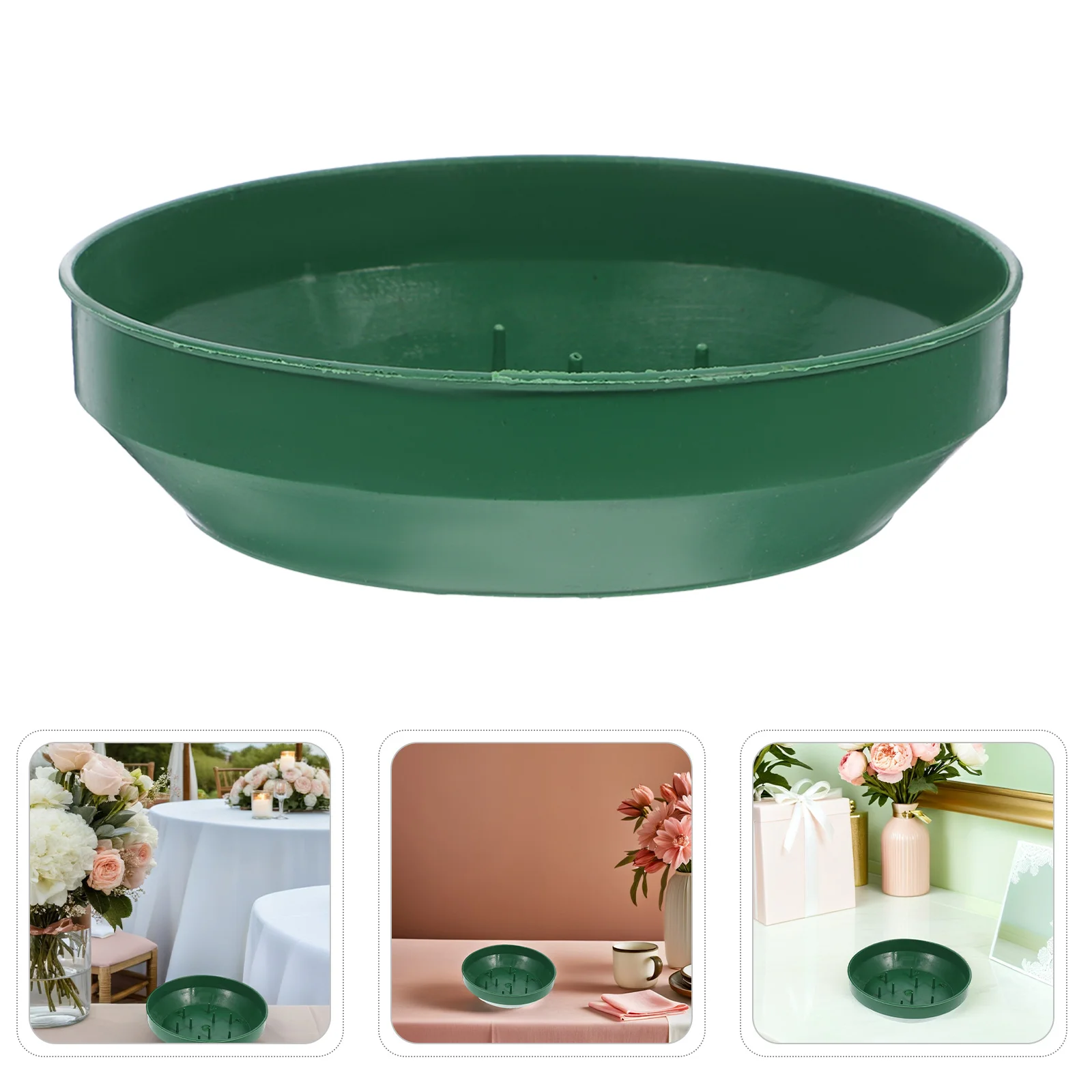 

25Pcs Durable Plastic Floral Bowls for Wedding Party Centerpieces Flower Arrangement Supplies Reusable Easy to Use Decor