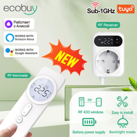 Wireless WiFi Thermostat Plug for Gas Boiler for Water Floor Heating Smart Tuya Temperature Controller Alice Alexa Google Home