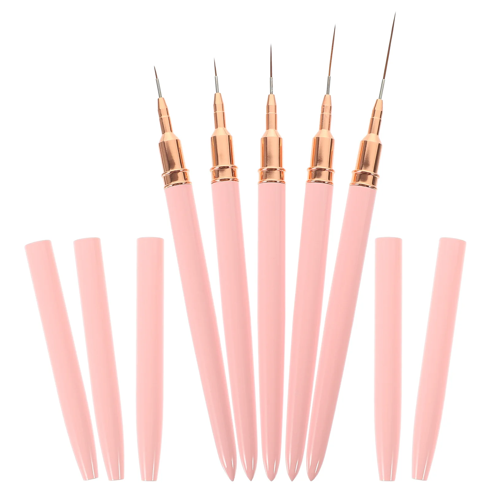 

5Pcs Nail Art Liner Brushes Professional Manicure Tools Durable Design Fine Painting Pens Nail Art Manicure Liner