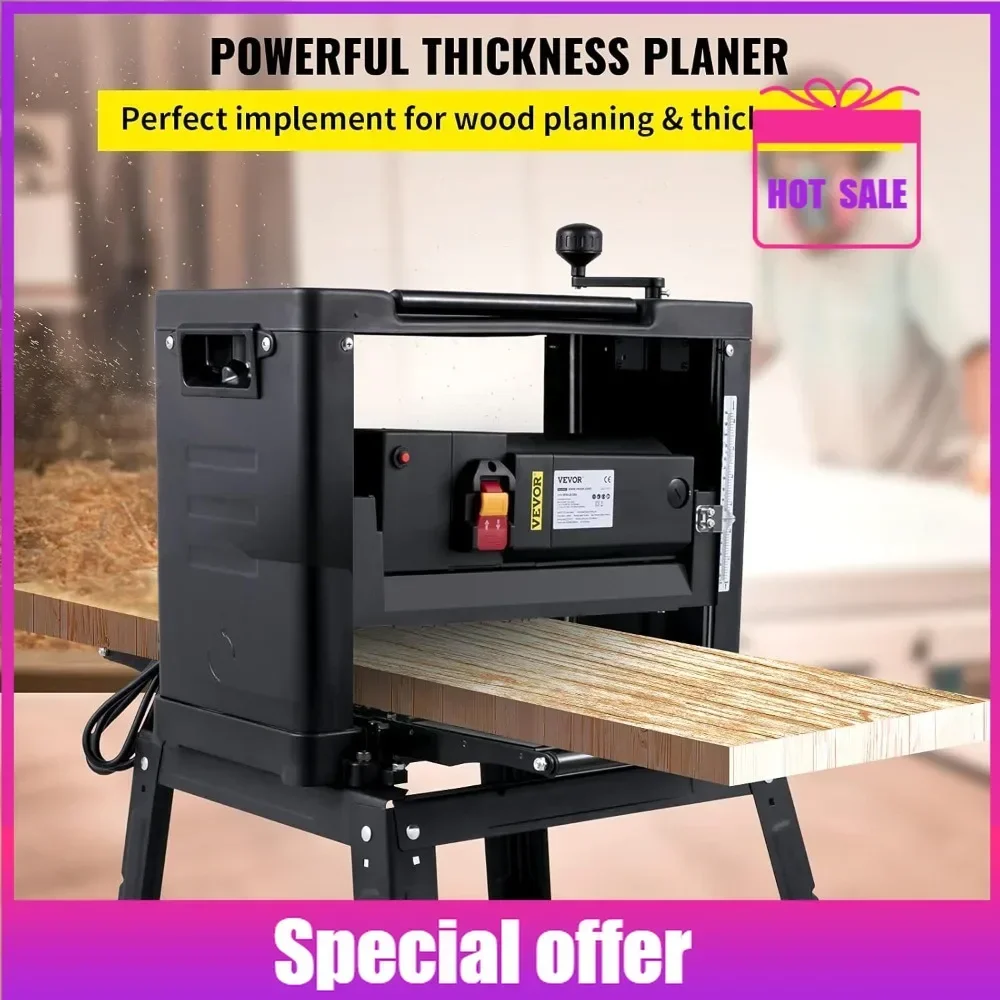 

Популярный 13-дюймовый складной настольный деревообрабатывающий станок с мощностью 2000 Вт, 8000 об/мин, 15 А, скоростью 6 м/мин, железной стойкой и пылесборником