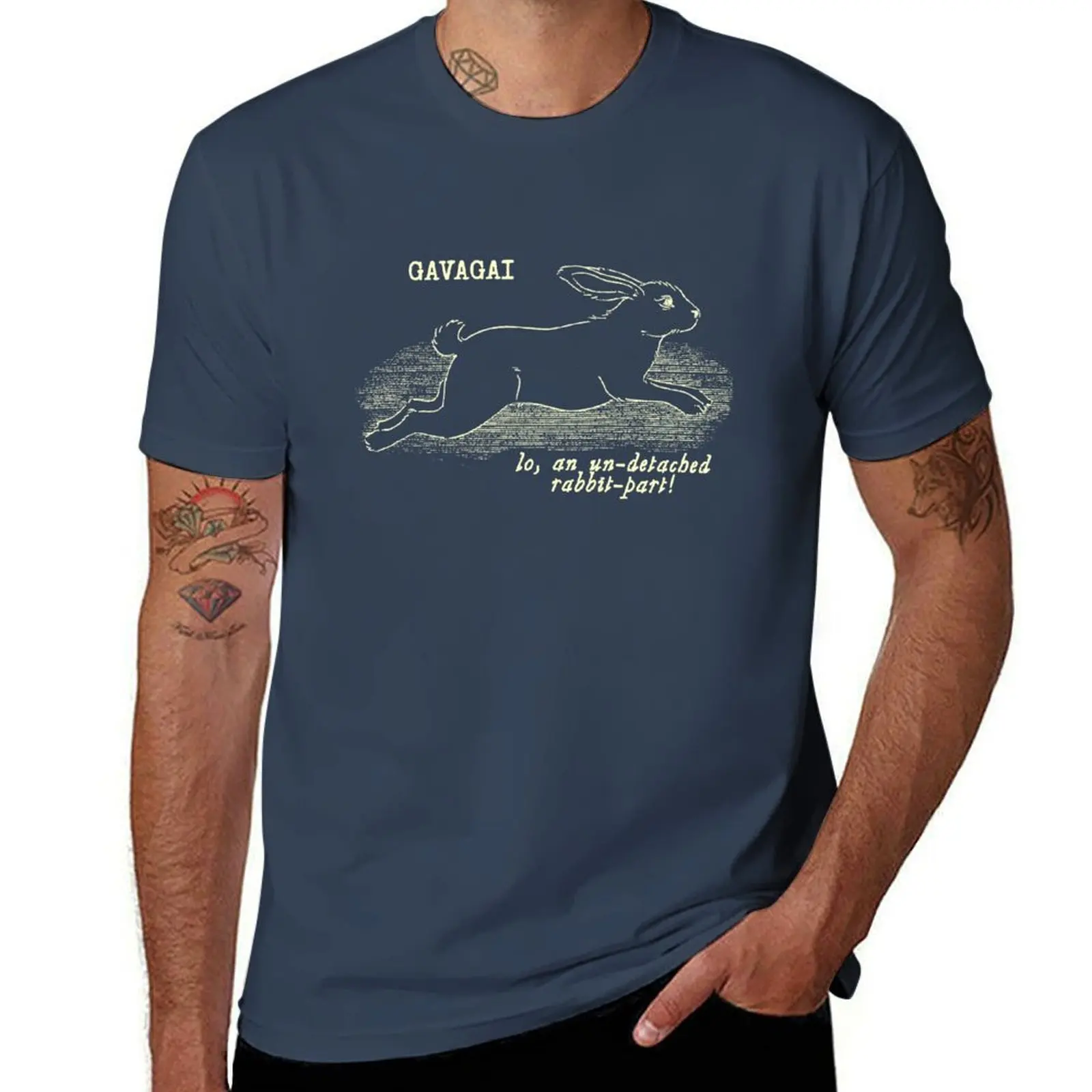 

Gavagai (lines) - Cream T-Shirt Simple Print Design T-Shirt