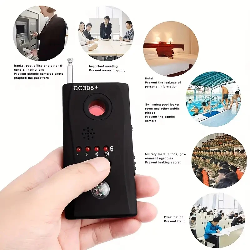 Multi-Function Wireless Camera L ens Signal DV Detect CC308+ Radio Wave Signal Detect Camera Full-range RF GSM Device Finder